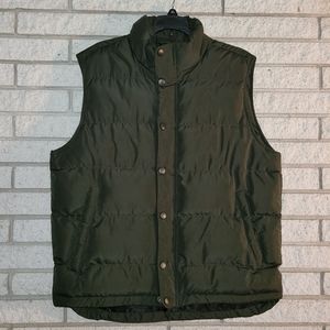 St. John's Bay Puffer Vest Green med